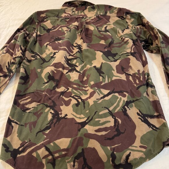 Lands End premium flannel shirt, mens, large/tall, traditional fit, camo pattern - Picture 9 of 10